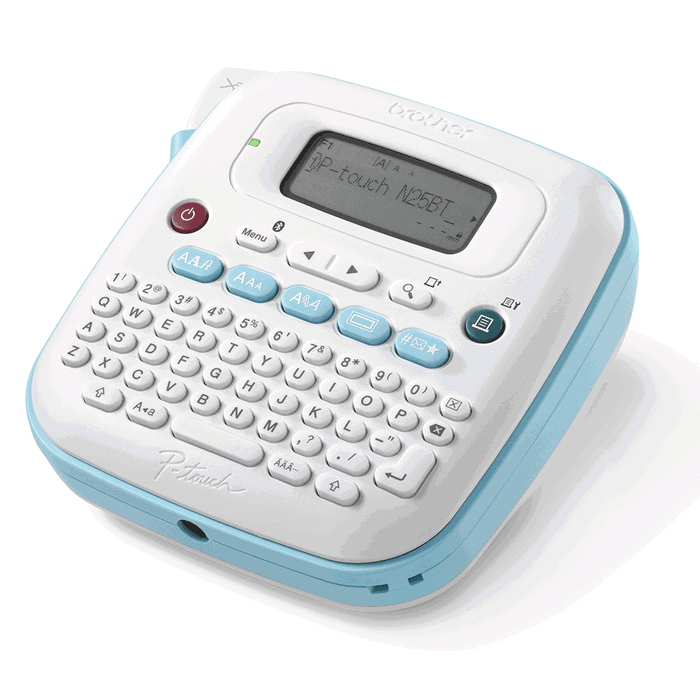 Brother PTN25BTQL1 Rotulatrice Bluetooth avec écran LCD 1 ligne pour étiquettes domestiques et de bureau