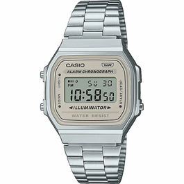 Montre Unisexe Casio A168WA-8AYES Beige Argenté