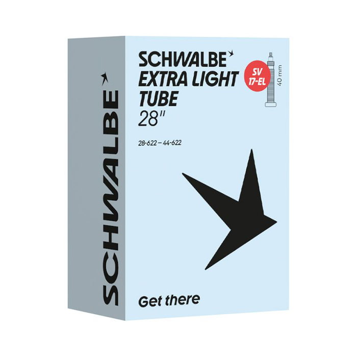 Schwalbe Chambre à air EXTRA LIGHT SV17-EL 700x28-44 V.Presta 40mm Schwalbe Chambre à air EXTRA LIGHT SV17-EL 700x28-44 V.Presta 40mm