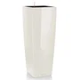 Lechuza 18230 Cubico Alto 40 All-in-one Pot de fleurs Blanc brillant 39,5 x 39,5 x 105 cm