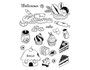 Innspiro Set de tampons acryliques Dulces 14x18cm