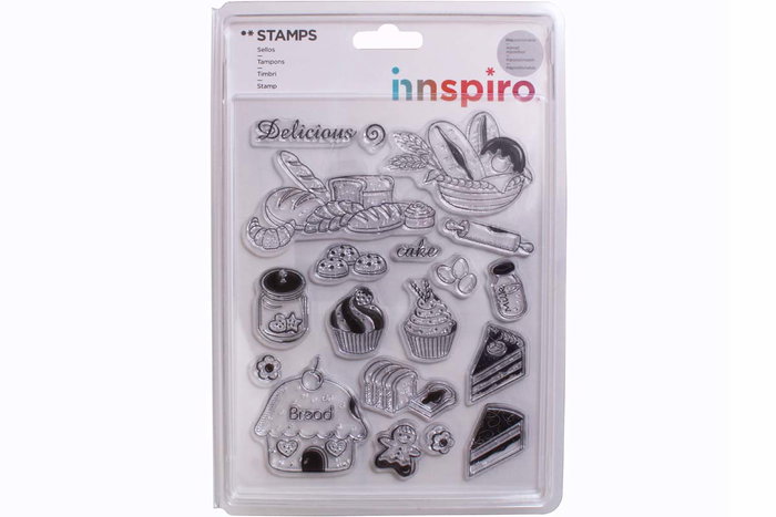 Innspiro Set de tampons acryliques Dulces 14x18cm Innspiro Set de tampons acryliques Dulces 14x18cm