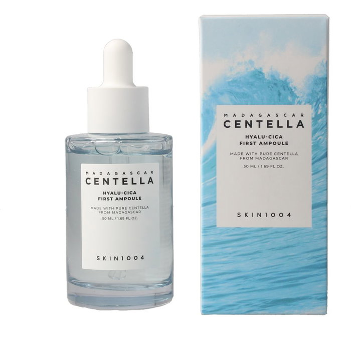 Skin1004 Madagascar Centella Ampoule Hyalu-Cica 50 ml - Sérum hydratant régénérant à l'acide hyaluronique et Centella Asiatica