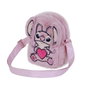 Karactermania Angel - Sac bandoulière à cœur en peluche rose - Textile doux, compartiment zippé, bandoulière ajustable 55-100 cm - Dimensions 19x14x7cm - À partir de 36 mois