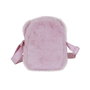 Karactermania Angel - Sac bandoulière à cœur en peluche rose - Textile doux, compartiment zippé, bandoulière ajustable 55-100 cm - Dimensions 19x14x7cm - À partir de 36 mois