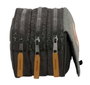 Safta Blackfit8 Portatodo Triple Big "Old School" - Boîte de rangement à 3 compartiments en matériau recyclé, dimensions 21,5 x 10 x 8 cm