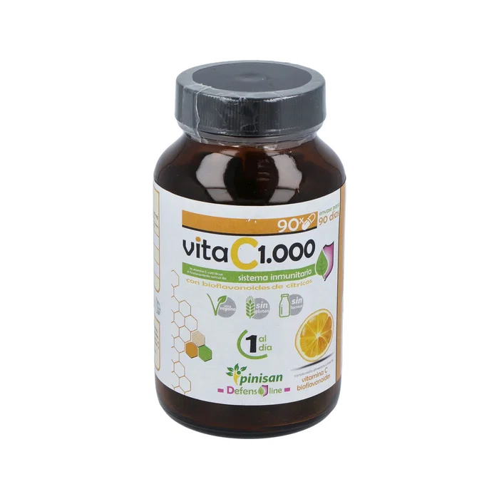 PINISAN Vitamine C 1000mg Bioflavonoïdes 90 Gélules Complément Alimentaire Immunité PINISAN Vitamine C 1000mg Bioflavonoïdes 90 Gélules Complément Alimentaire Immunité