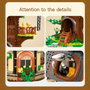 DEQUBE Cada 1808 pièces, bibliothèque maison dans l'arbre, puzzle de construction 3D, instruction multilingue anglais français allemand italien portugais espagnol, 14 ans et plus