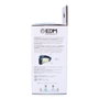 Edm Aplique solaire 2W 200lm 6500K avec capteur couleur noir, 31 LEDs, batterie lithium 1800mAh