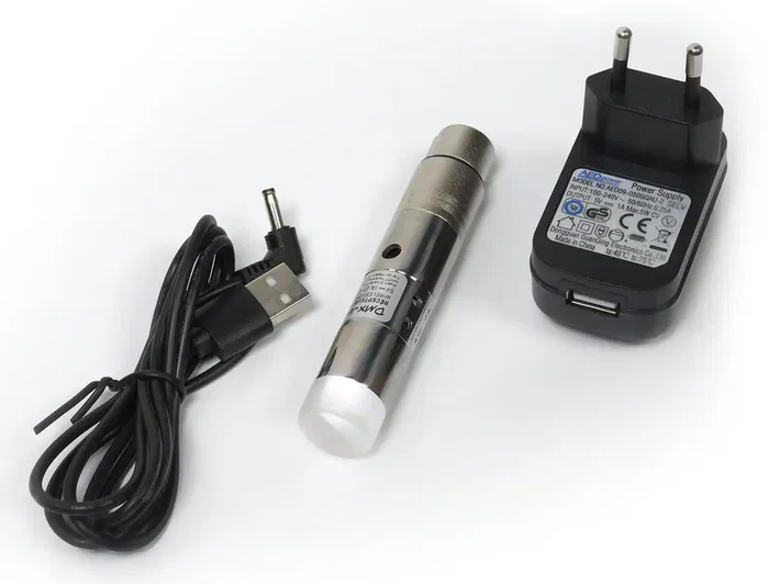 ALGAMLIGHT Récepteur DMX Sans Fil 3 Broches XLR Femelle avec Batterie Lithium 2.4 GHz 400 m GFSK 512 Canaux ALGAMLIGHT Récepteur DMX Sans Fil 3 Broches XLR Femelle avec Batterie Lithium 2.4 GHz 400 m GFSK 512 Canaux