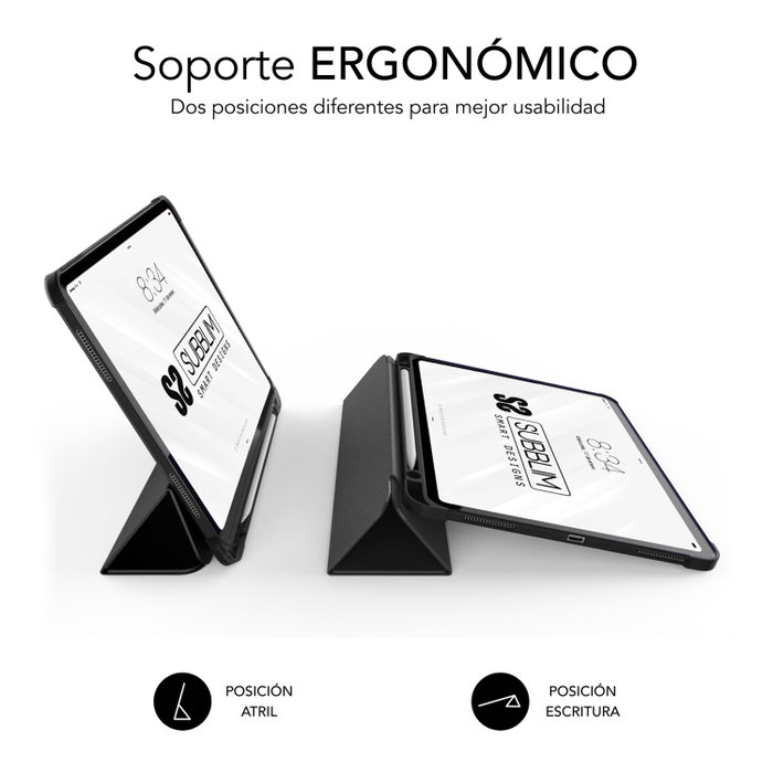 Subblim Coque Folio Shock Case pour Apple iPad Pro 11" 2/3/4 Gen & iPad Air 4/5 Gen, Noir, Protection Anti-Chocs, Support Magnétique Subblim Coque Folio Shock Case pour Apple iPad Pro 11" 2/3/4 Gen & iPad Air 4/5 Gen, Noir, Protection Anti-Chocs, Support Magnétique