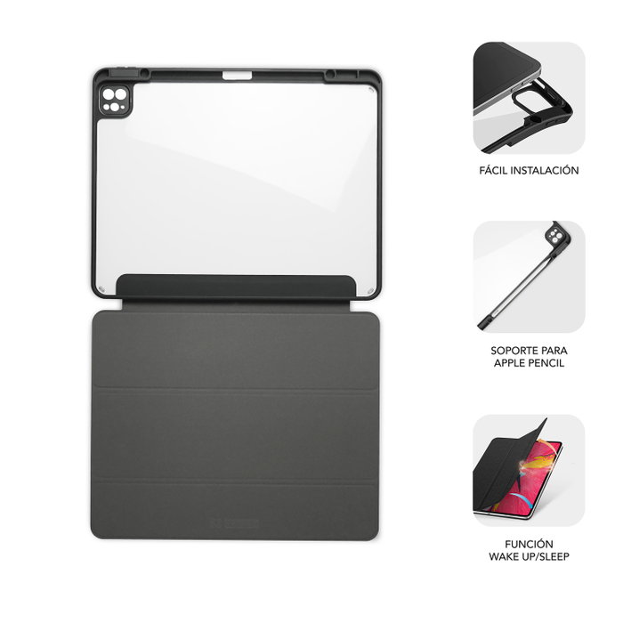 Subblim Coque Folio Shock Case pour Apple iPad Pro 11" 2/3/4 Gen & iPad Air 4/5 Gen, Noir, Protection Anti-Chocs, Support Magnétique Subblim Coque Folio Shock Case pour Apple iPad Pro 11" 2/3/4 Gen & iPad Air 4/5 Gen, Noir, Protection Anti-Chocs, Support Magnétique