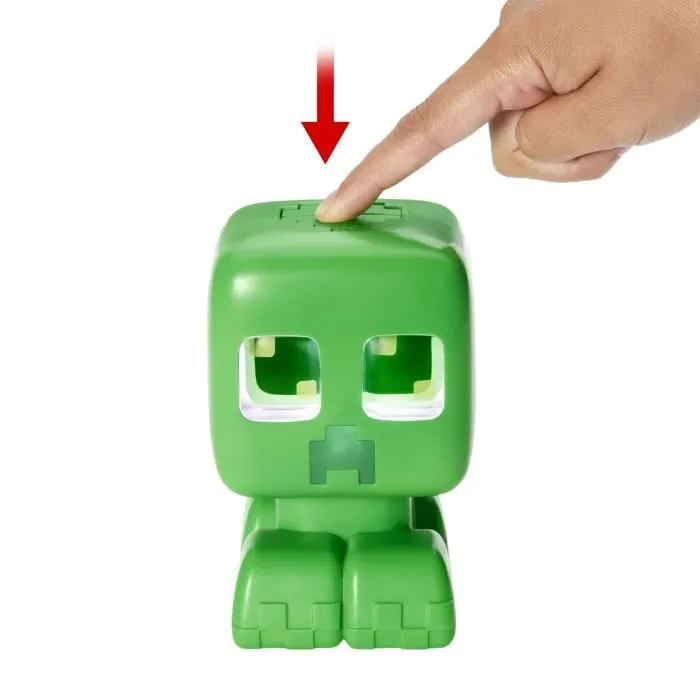 Mattel JGX49 Minecraft Figurine interactive Creeper - Explose en plusieurs morceaux au contact