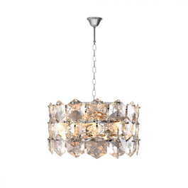 Lampe À Suspension Austin Métal/Cristal 6xE14