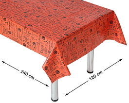 Atosa Nappe Halloween Orange Trick or Treat 120x240cm