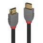 Lindy Câble HDMI 2.0 High Speed Anthra Line 3 m Triple Blindage 28AWG Support 4K 60Hz 18 Gbit/s Connexion Professionnelle AV/IT
