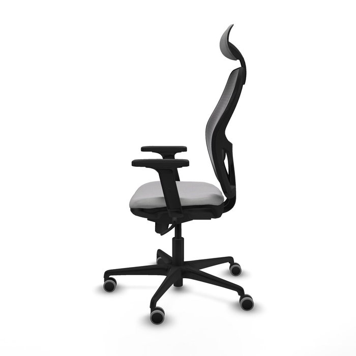 Piqueras y Crespo Chaise de Bureau avec Appui-tête Jorquera 2D036G1 Gris clair
