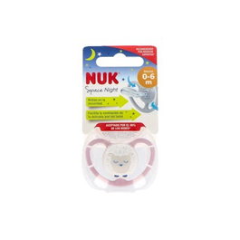 NUK Tétine Space Night 0-6 mois en silicone