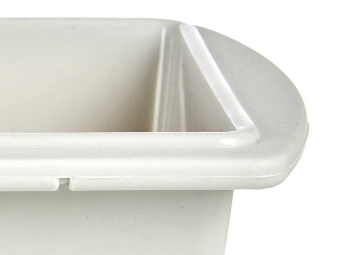 Kinvara Moule en Silicone Platine pour Génoise, 27.5x7.5x16 cm, Gris Clair/Gris Foncé, 1500 ml (Set de 12)