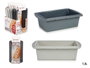 Kinvara Moule en Silicone Platine pour Génoise, 27.5x7.5x16 cm, Gris Clair/Gris Foncé, 1500 ml (Set de 12)