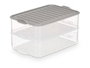 LEKNES Lot de 12 boîtes de rangement à 2 niveaux, 1,6 L, Assortiment de couleurs