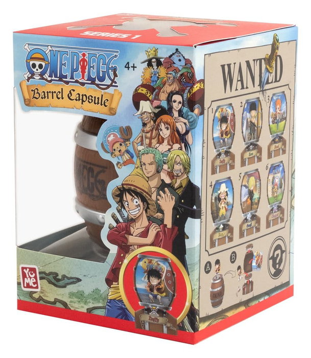 One Piece présentoir boîte-mystère figurines mini Barrel Capsule 9 cm (6)