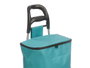 Kinvara Chariot de Courses Isotherme 32 L Turquoise Aluminium Polyester PVC Métal 94x9x34.5 cm (Set de 6)