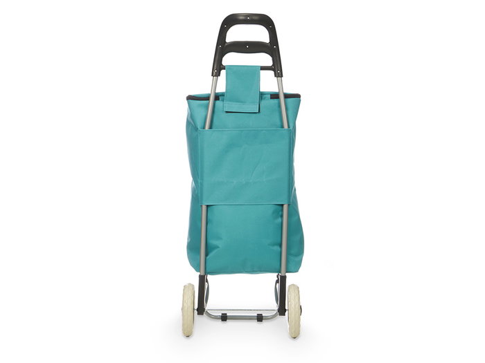 Kinvara Chariot de Courses Isotherme 32 L Turquoise Aluminium Polyester PVC Métal 94x9x34.5 cm (Set de 6)