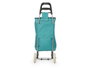 Kinvara Chariot de Courses Isotherme 32 L Turquoise Aluminium Polyester PVC Métal 94x9x34.5 cm (Set de 6)