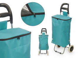 KINVARA Chariot de courses thermique 32L Turquoise