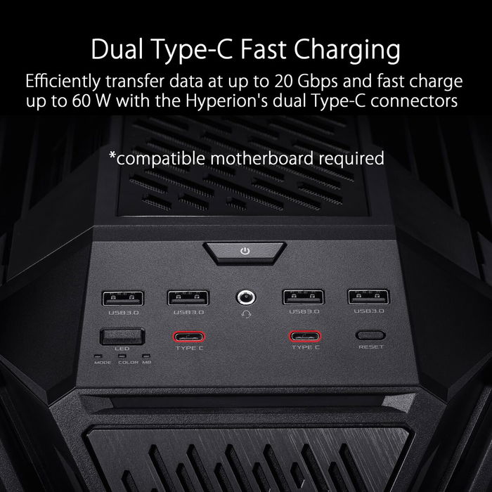 Boîtier ATX semi-tour Asus 90DC00F0-B39020 Blanc Noir