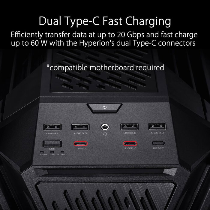 Boîtier ATX semi-tour Asus 90DC00F0-B39020 Blanc Noir