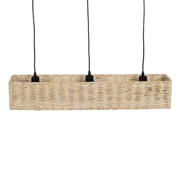 BigBuy Home Suspension Noir Naturel Fer 88 x 17,5 x 65 cm