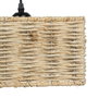 BigBuy Home Suspension Noir Naturel Fer 88 x 17,5 x 65 cm