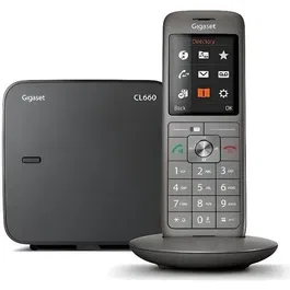 Gigaset CL 660 - Téléphone fixe sans fil - Écran couleur rétroéclairé 2,4 pouces - Répertoire 400 contacts - Finition haut de gamme