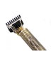 Thulos TH-CP112 Tondeuse à barbe et cheveux vintage rechargeable, lame acier carbone, corps métal