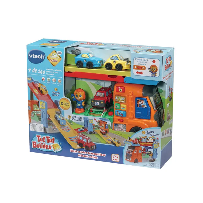 Vtech Tut Tut Bolides Maxi Camion Transporteur Mécano Animo - Multicolore Vtech Tut Tut Bolides Maxi Camion Transporteur Mécano Animo - Multicolore