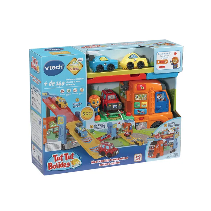 Vtech Tut Tut Bolides Maxi Camion Transporteur Mécano Animo - Multicolore Vtech Tut Tut Bolides Maxi Camion Transporteur Mécano Animo - Multicolore