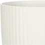 Deroma - Pot de fleurs rond 7 litres Ø 24 cm - Blanc - 231 - Design élégant et contemporain