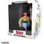 Plastoy Figurine Astérix Obélix avec pile de casques et Idéfix XL - Plastique - 22 cm