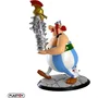Plastoy Figurine Astérix Obélix avec pile de casques et Idéfix XL - Plastique - 22 cm