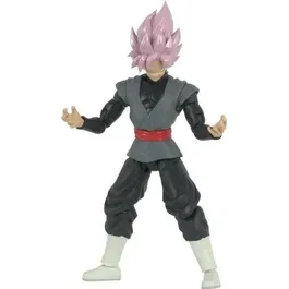 Bandai Figurine articulée Dragon Ball - Goku Black Super Saiyan Rosé 17 cm - Inclut pièce pour Zamasu