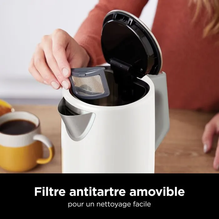 Ninja Bouilloire KT200EU 1,7L Blanche avec Affichage LED