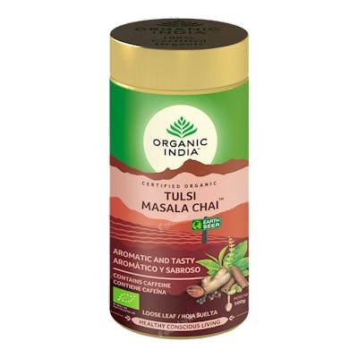 ORGANIC INDIA Tulsi Masala Chai Infusion Ayurvédique 100g ORGANIC INDIA Tulsi Masala Chai Infusion Ayurvédique 100g