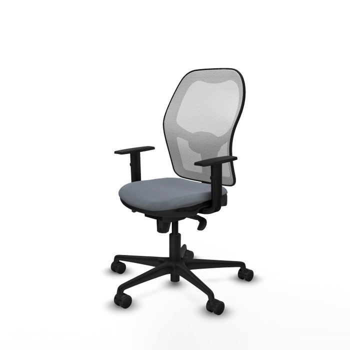 Piqueras y Crespo Chaise de Bureau Jorquera Gris et Blanc