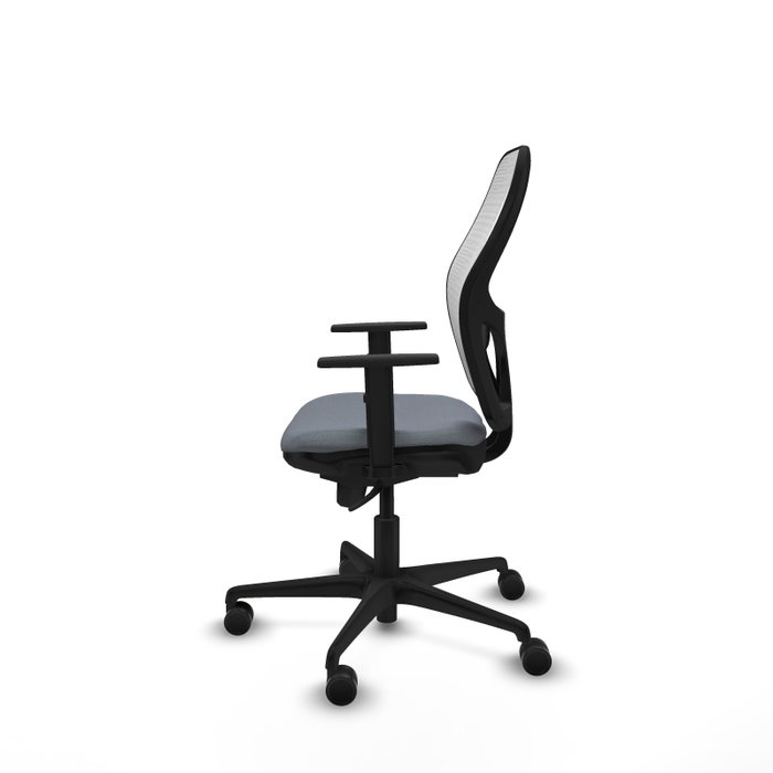 Piqueras y Crespo Chaise de Bureau Jorquera Gris et Blanc