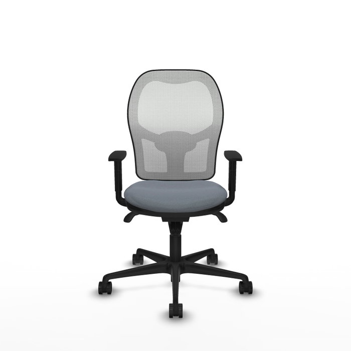 Piqueras y Crespo Chaise de Bureau Jorquera Gris et Blanc