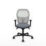 Piqueras y Crespo Chaise de Bureau Jorquera Gris et Blanc