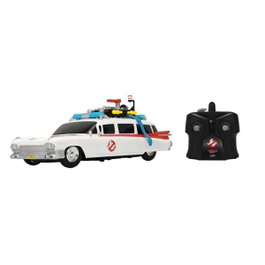 Smoby Coche Radio Control Cazafantasmas ECTO 1 Échelle 1:16, Instructions en Espagnol et Portugais, avec Télécommande, Pour Enfants de 36 Moins et Plus