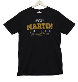 Martin T-shirt Cf Martin Authentic Noir avec Logo Taille S